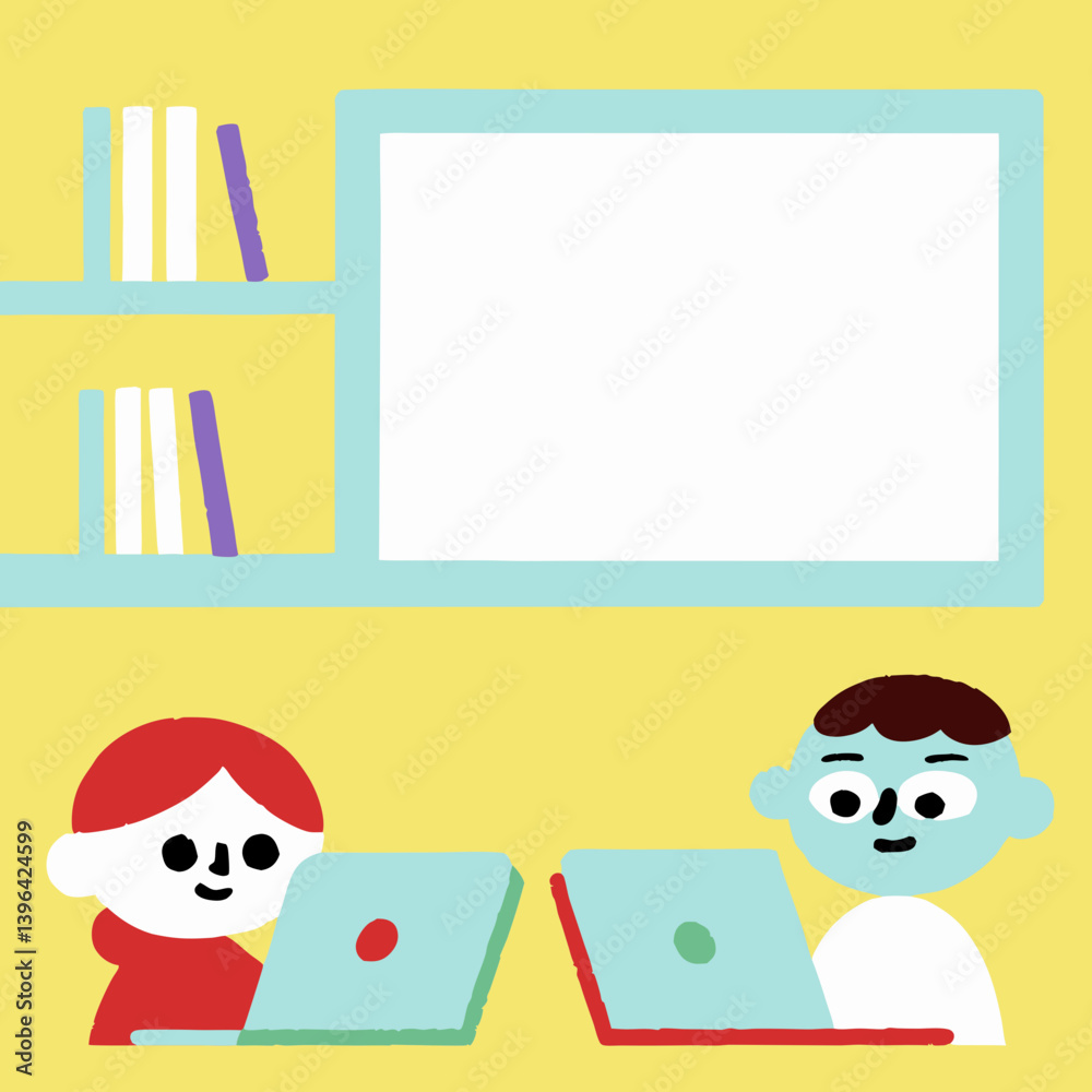 Fototapeta premium back to school illustration
