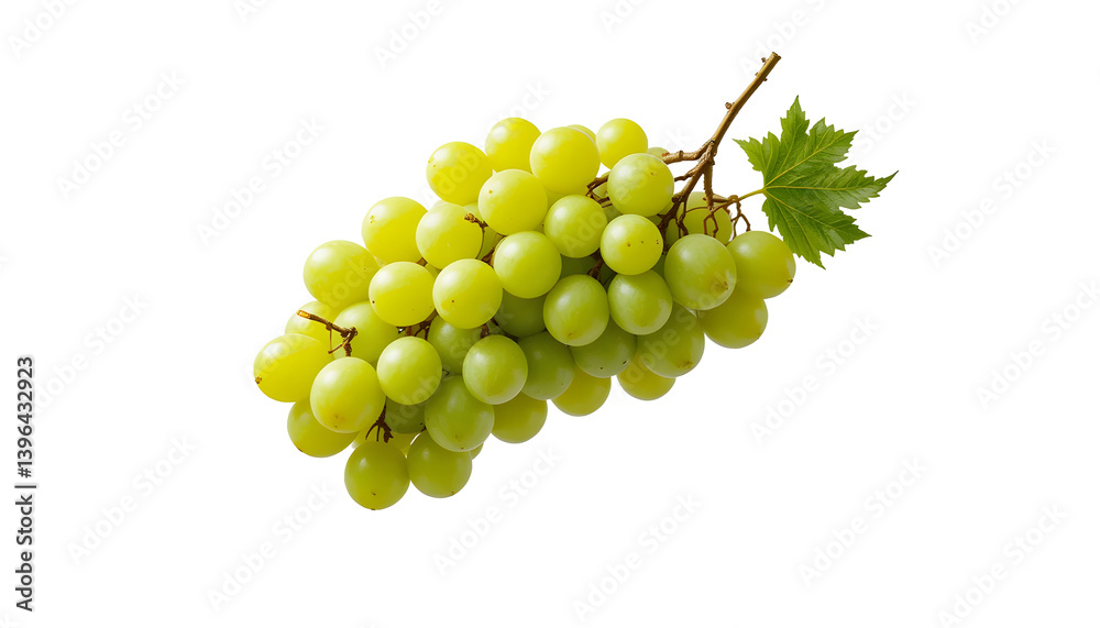 Fresh Green Grapes on Transparent Background Ideal for Food and Beverage Promotions and Designs Fresh Green Grapes on Transparent Background Ideal for Food and Beverage Promotions and Designs