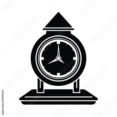 Clock illustration for classroom wall or teaching time activities