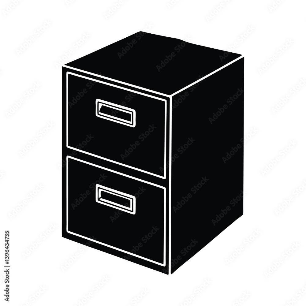 File cabinet vector for school document storage or teacher office File cabinet vector for school document storage or teacher office