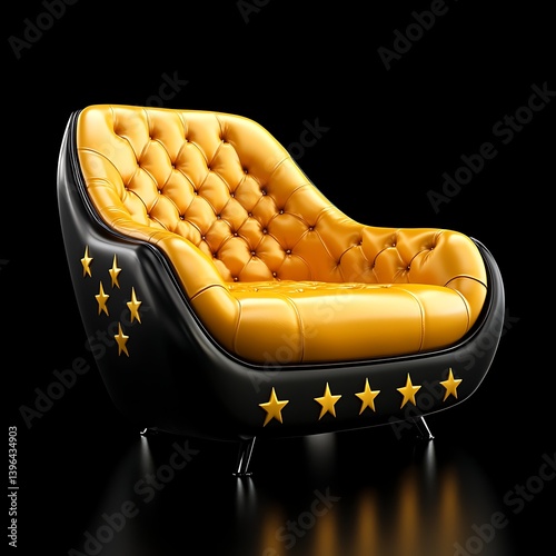 Luxurious Yellow Armchair