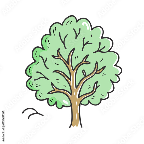 elm tree icon, elm tree vector illustration-simple illustration of elm tree, perfect for elm tree logos and icons