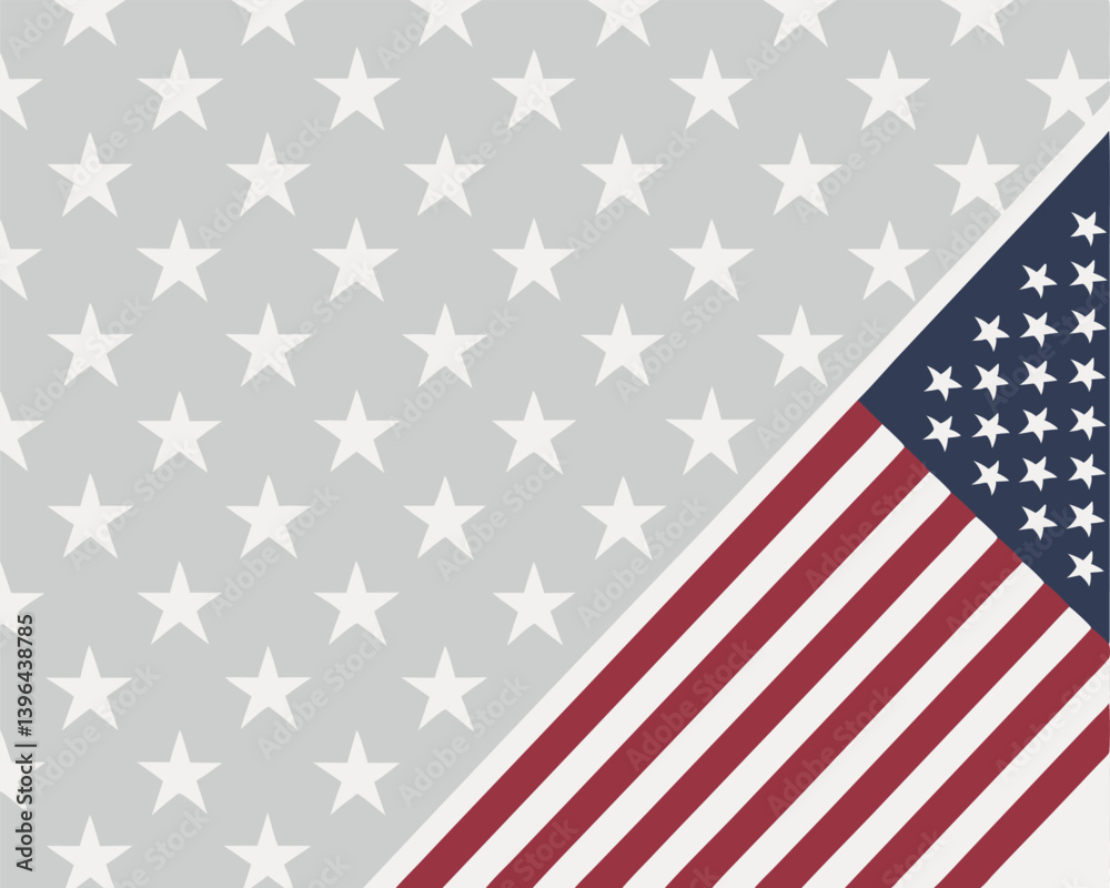 Fragment of the American flag: stars and stripes, patriotic design. Fragment of the American flag: stars and stripes, patriotic design.