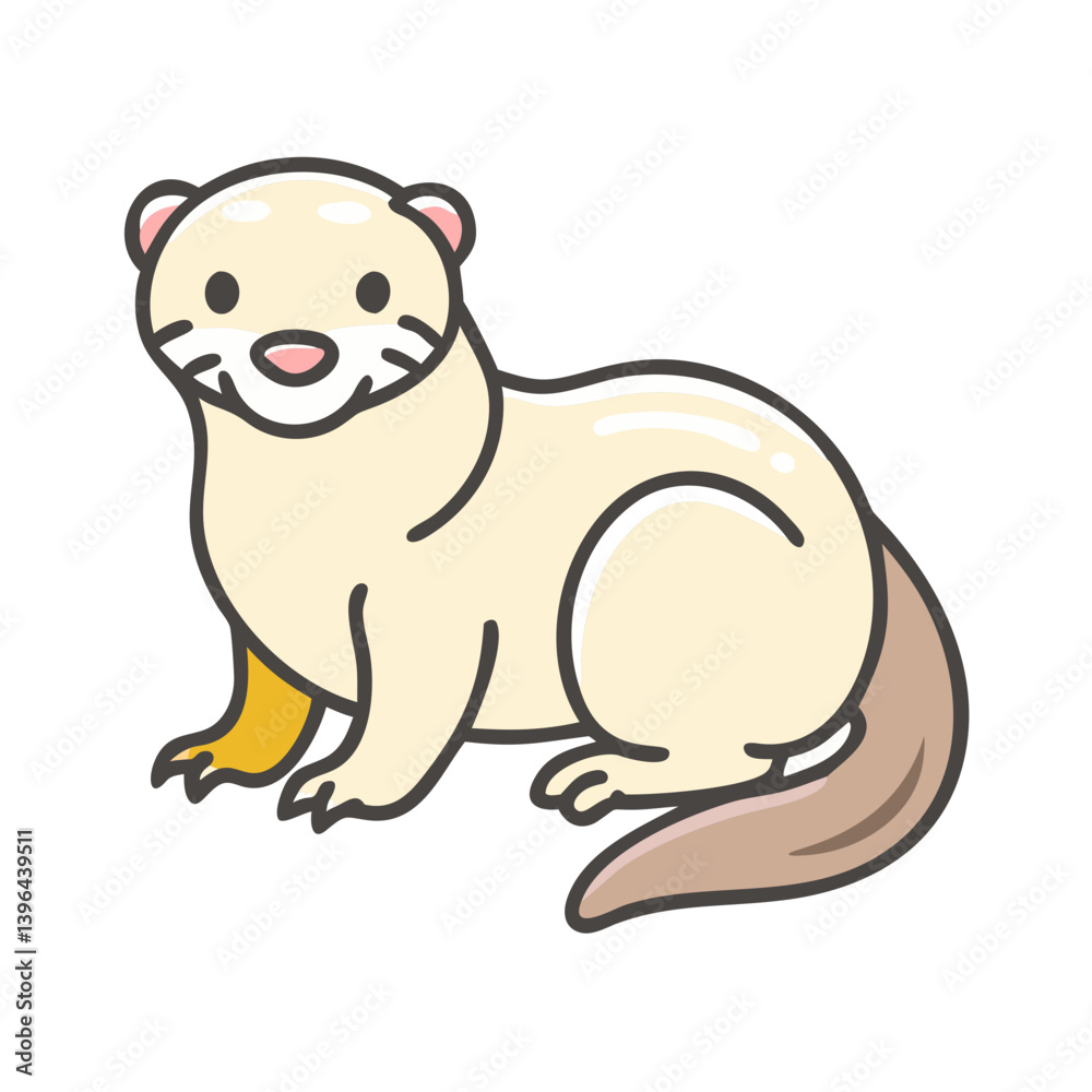 ferret icon, ferret vector illustration-simple illustration of ferret, perfect for ferret logos and icons ferret icon, ferret vector illustration-simple illustration of ferret, perfect for ferret logos and icons
