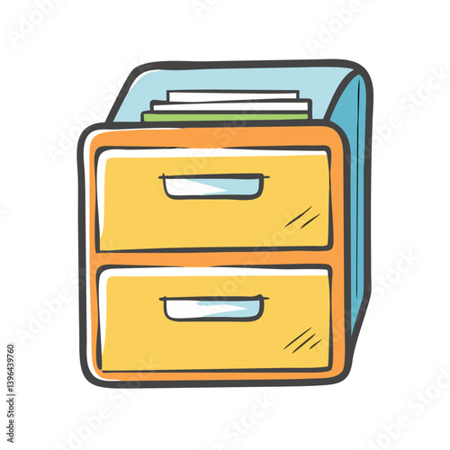 filing cabinet icon, filing cabinet vector illustration-simple illustration of filing cabinet, perfect for filing cabinet logos and icons