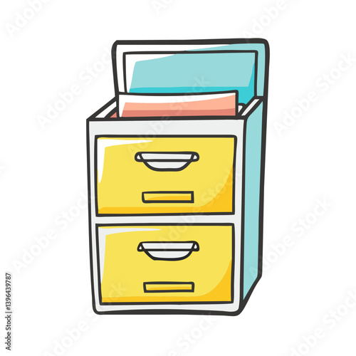 filing cabinet icon, filing cabinet vector illustration-simple illustration of filing cabinet, perfect for filing cabinet logos and icons