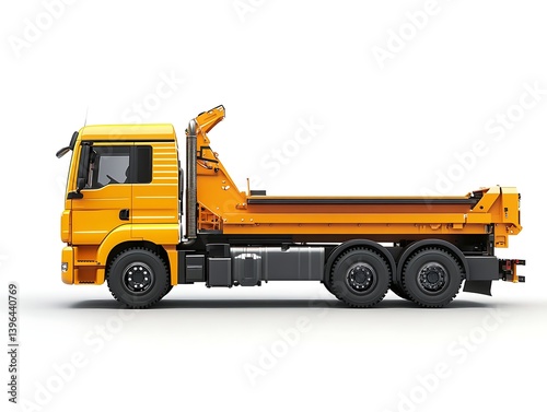 Orange Dump Truck Profile