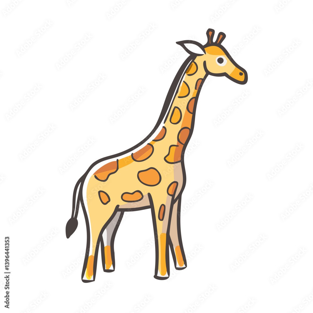 giraffe icon, giraffe vector illustration-simple illustration of giraffe, perfect for giraffe logos and icons giraffe icon, giraffe vector illustration-simple illustration of giraffe, perfect for giraffe logos and icons