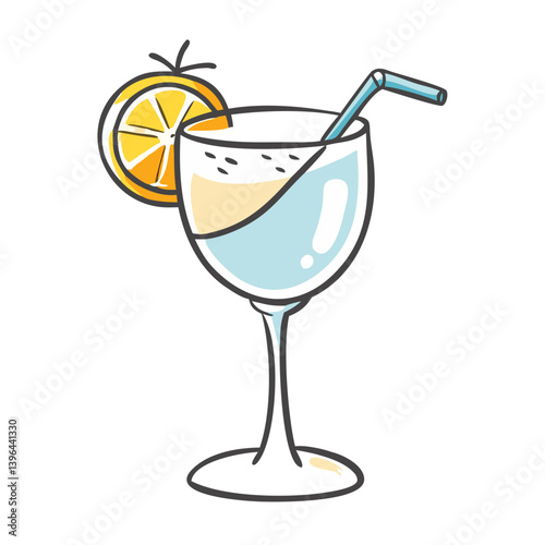 gin fizz icon, gin fizz vector illustration-simple illustration of gin fizz, perfect for gin fizz logos and icons