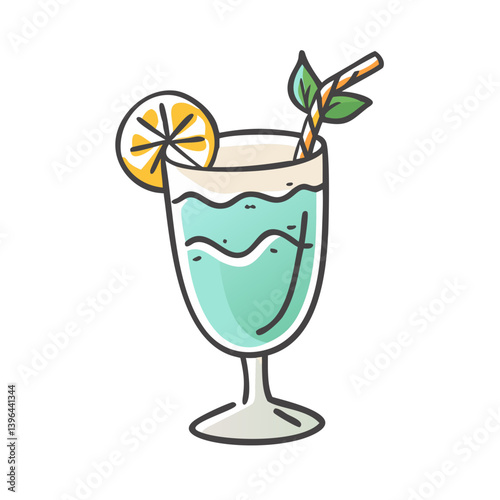 gin fizz icon, gin fizz vector illustration-simple illustration of gin fizz, perfect for gin fizz logos and icons