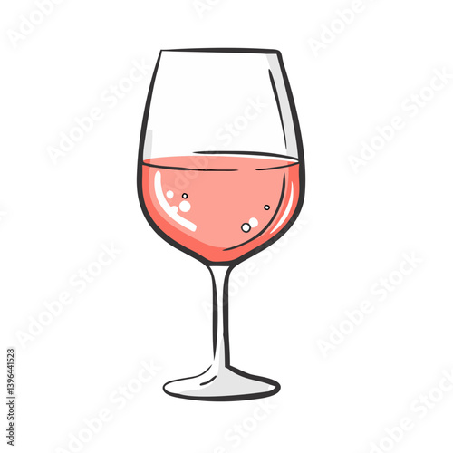 glass of ros icon, glass of ros vector illustration-simple illustration of glass of ros, perfect for glass of ros logos and icons