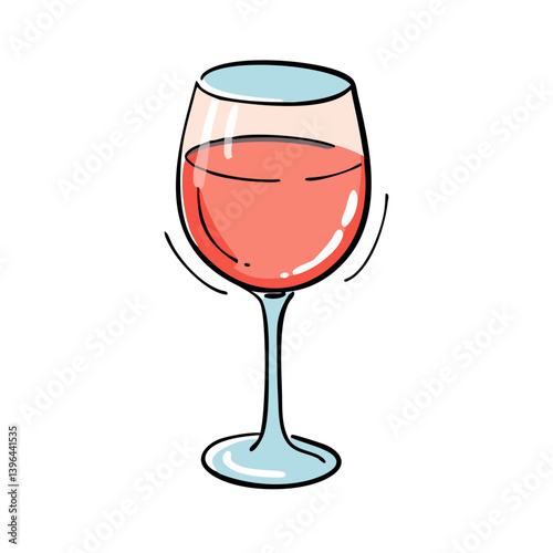 glass of ros icon, glass of ros vector illustration-simple illustration of glass of ros, perfect for glass of ros logos and icons