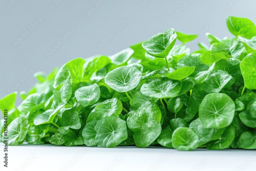 Obraz premium Lush green leaves cluster, vibrant and fresh