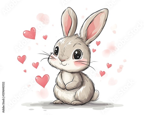 Cute Bunny Illustration
