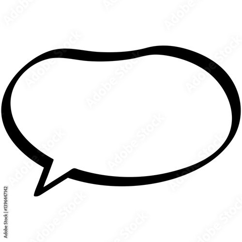 vector blank speech bubbles icon 