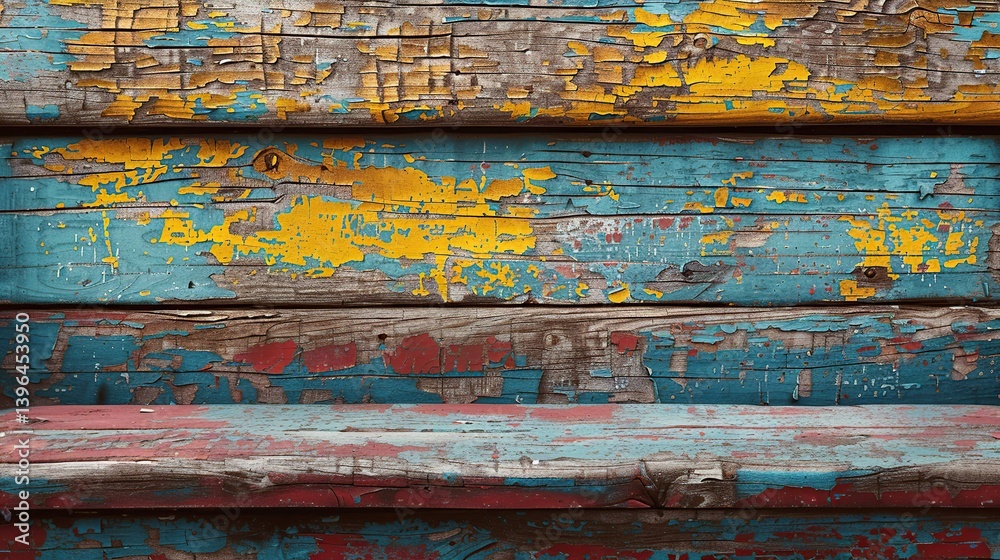 Detailed Wood Texture with Natural Aging and Peeling Paint Effect Detailed Wood Texture with Natural Aging and Peeling Paint Effect