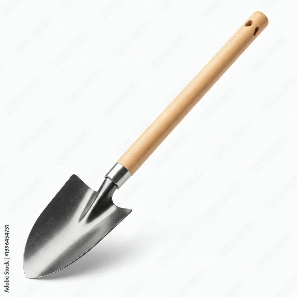 Garden trowel isolated on white background front view Garden trowel isolated on white background front view