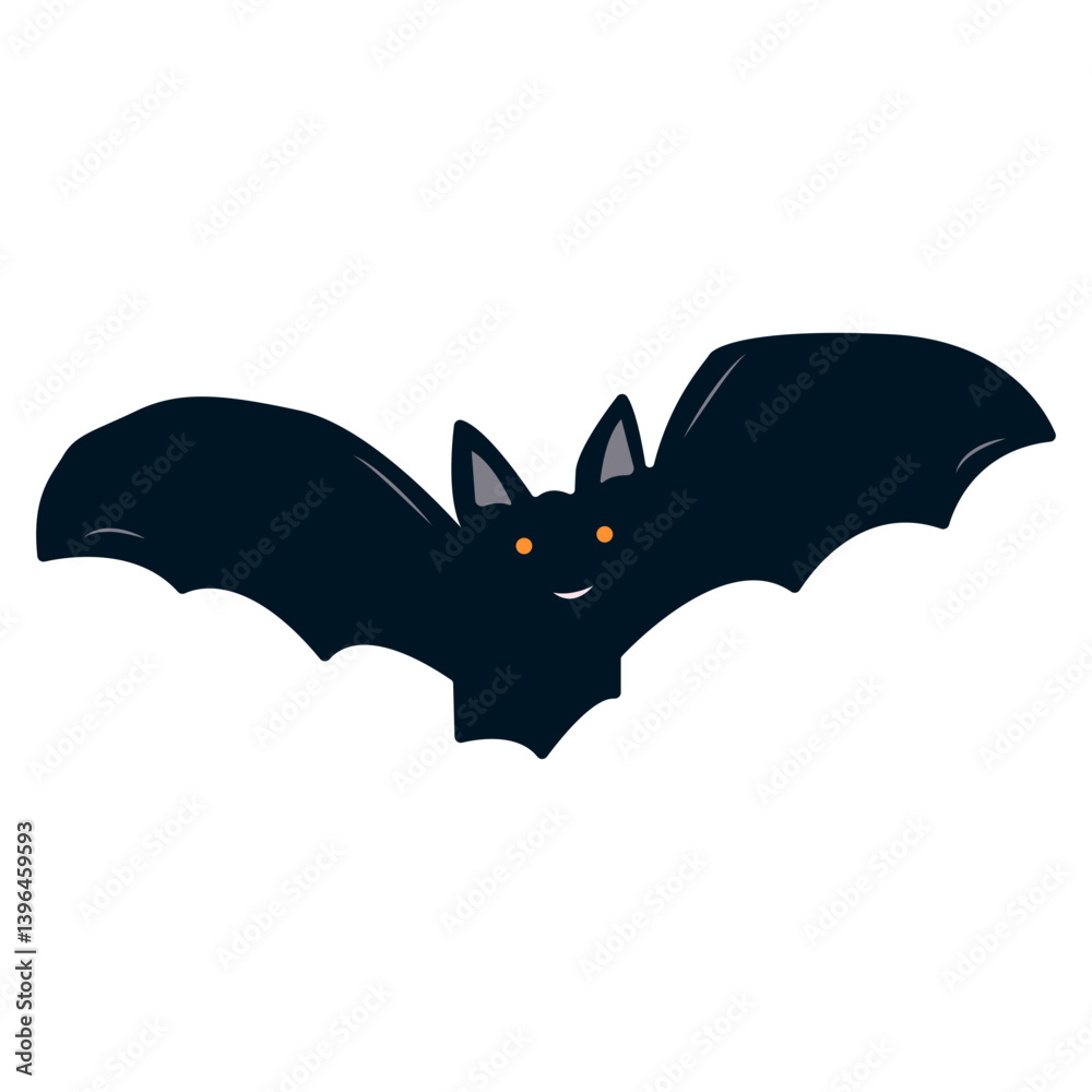 Fototapeta premium Scary Halloween Element in Cartoon Design. Vector Illustration