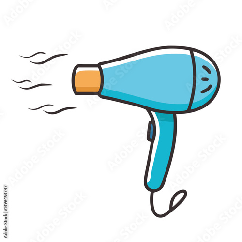 hair dryer icon, hair dryer vector illustration-simple illustration of hair dryer, perfect for hair dryer logos and icons