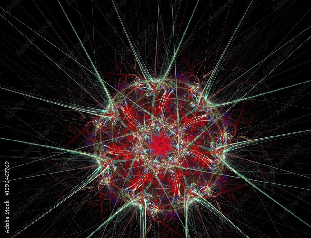 Obraz premium Imaginatory fractal abstract background Image