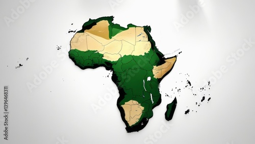Africa continent map.