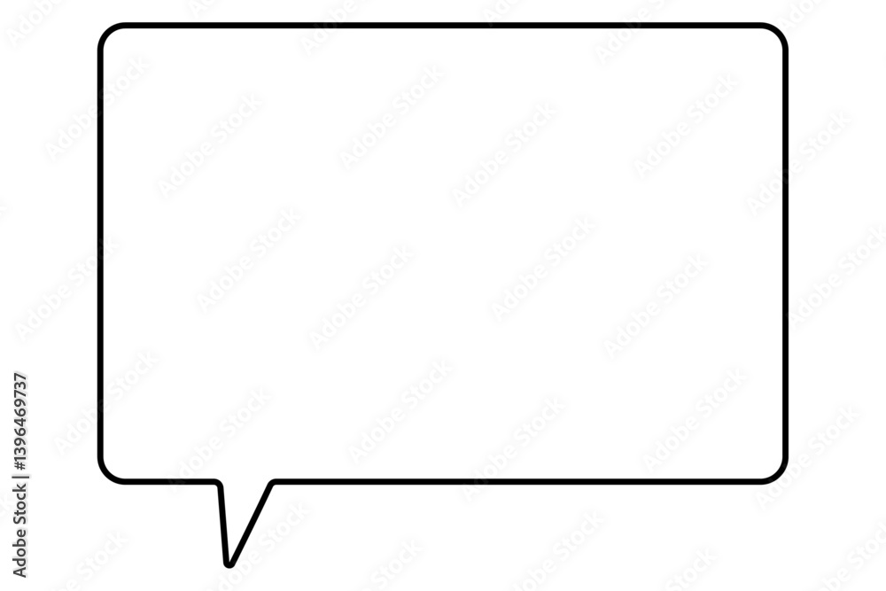 シンプルなふきだしのイラスト シンプルなふきだしのイラスト