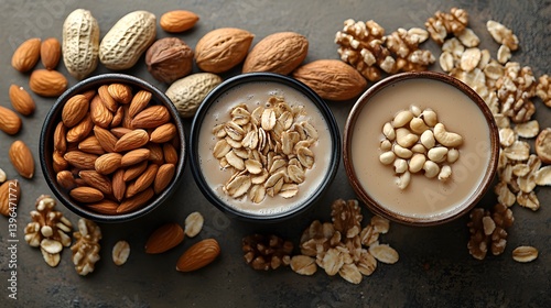 Assorted Nuts Arranged on Table
