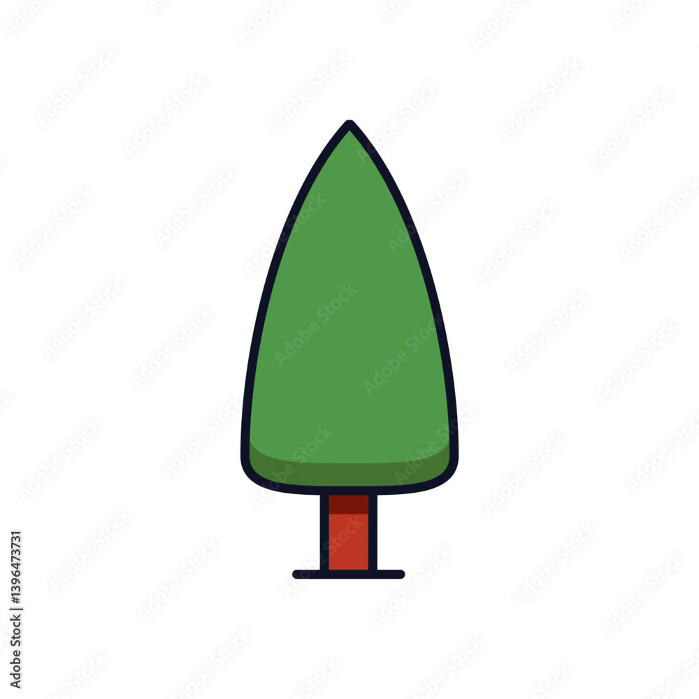 Pine Tree Vector Illustration for Nature and Holiday Designs. An evergreen fir tree vector perfect for Christmas decor or environmental graphics. Pine Tree Vector Illustration for Nature and Holiday Designs. An evergreen fir tree vector perfect for Christmas decor or environmental graphics.