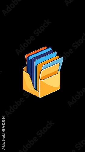 Files in Envelope Icon