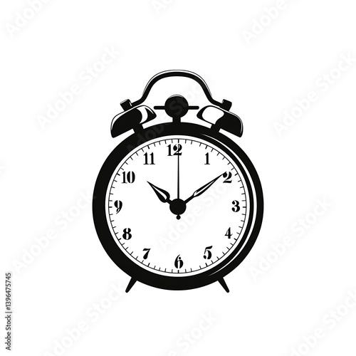 Vintage Alarm Clock Graphic