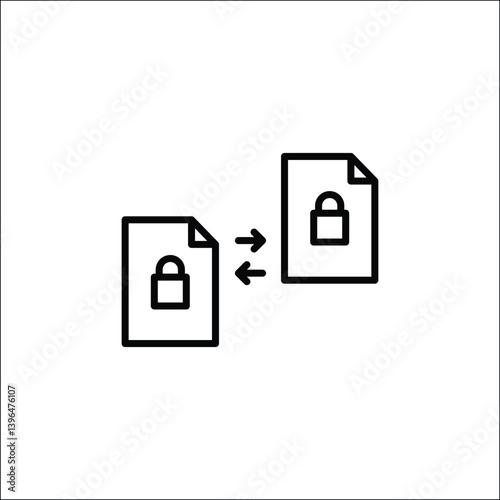 Data transfer icon. Simple data transfer icon for social media, app, and web design. Vector illustration