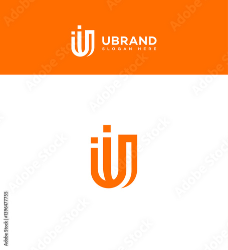 U Letter Logo Design with Modern Minimalist Style