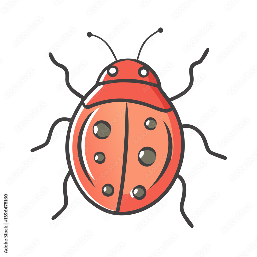 ladybug icon, ladybug vector illustration-simple illustration of ladybug, perfect for ladybug logos and icons ladybug icon, ladybug vector illustration-simple illustration of ladybug, perfect for ladybug logos and icons