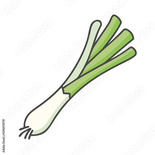 leek icon, leek vector illustration-simple illustration of leek, perfect for leek logos and icons