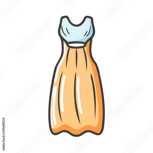 maxi dress icon, maxi dress vector illustration-simple illustration of maxi dress, perfect for maxi dress logos and icons