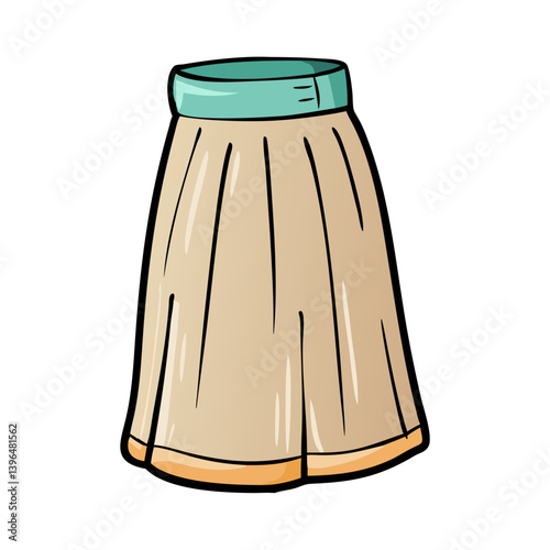 maxi skirt icon, maxi skirt vector illustration-simple illustration of maxi skirt, perfect for maxi skirt logos and icons