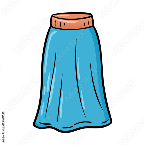maxi skirt icon, maxi skirt vector illustration-simple illustration of maxi skirt, perfect for maxi skirt logos and icons