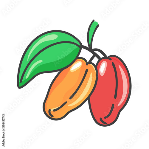 miracle fruit icon, miracle fruit vector illustration-simple illustration of miracle fruit, perfect for miracle fruit logos and icons