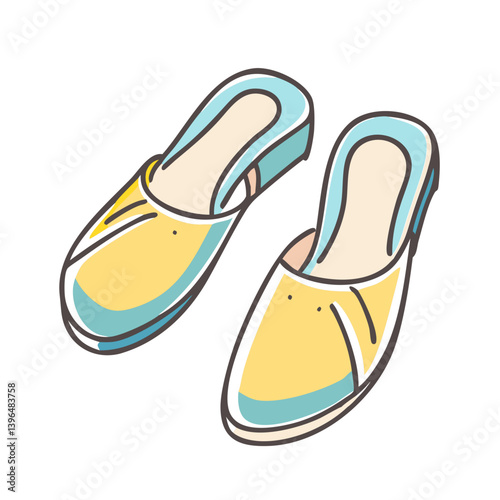 mules shoes icon, mules shoes vector illustration-simple illustration of mules shoes, perfect for mules shoes logos and icons