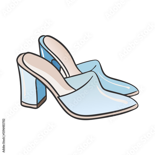 mules shoes icon, mules shoes vector illustration-simple illustration of mules shoes, perfect for mules shoes logos and icons