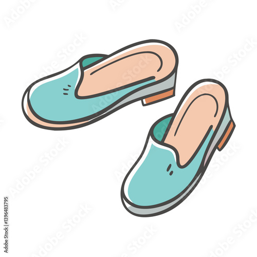 mules shoes icon, mules shoes vector illustration-simple illustration of mules shoes, perfect for mules shoes logos and icons