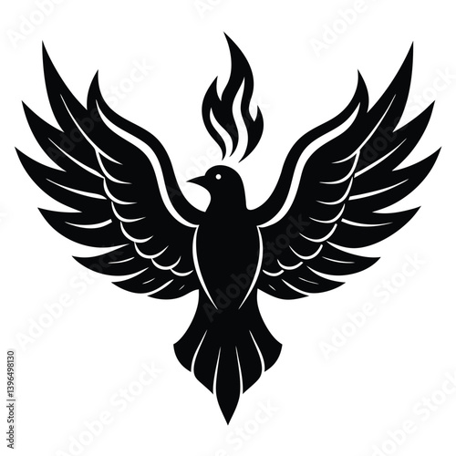 Dove with Wings Like Rising Flames