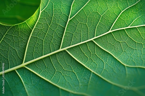 Close-up leaf veins photo