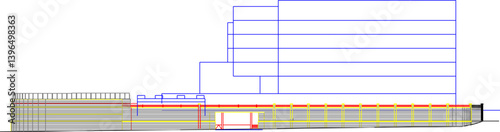 silhouette design vector illustration sketch drawing architecture construction building hotel apartment modern luxury