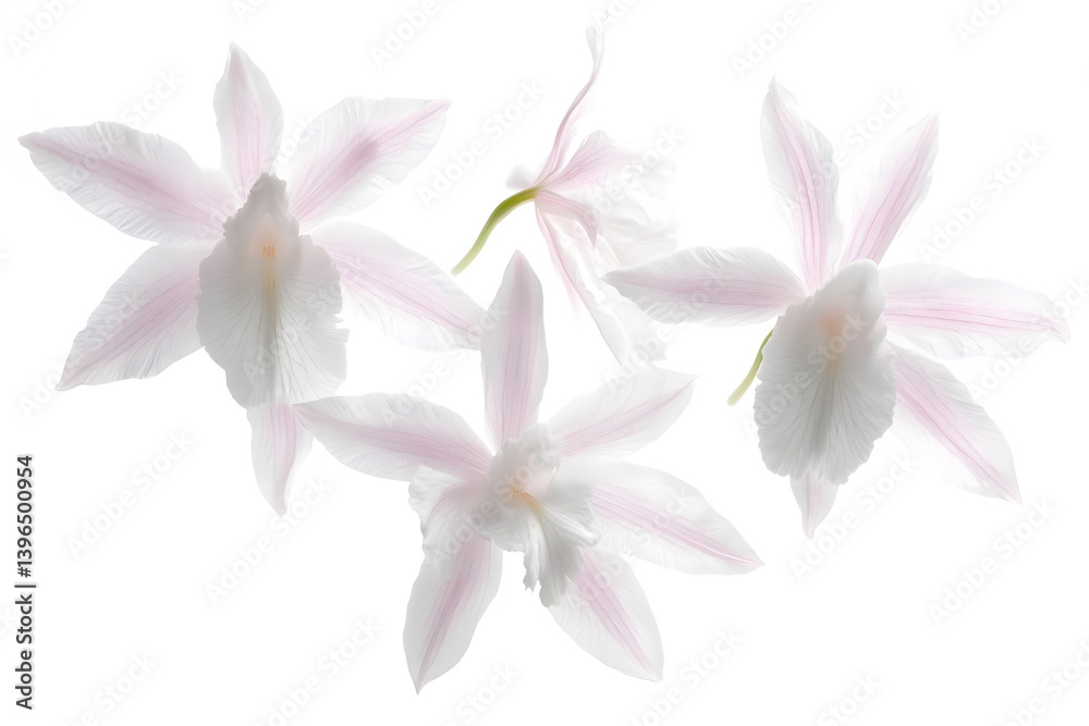 Fototapeta premium Delicate Orchid Blooms Dance Gently