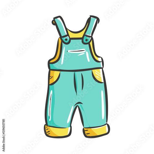 overalls icon, overalls vector illustration-simple illustration of overalls, perfect for overalls logos and icons