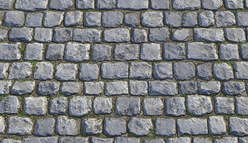 Cobblestone pavement texture