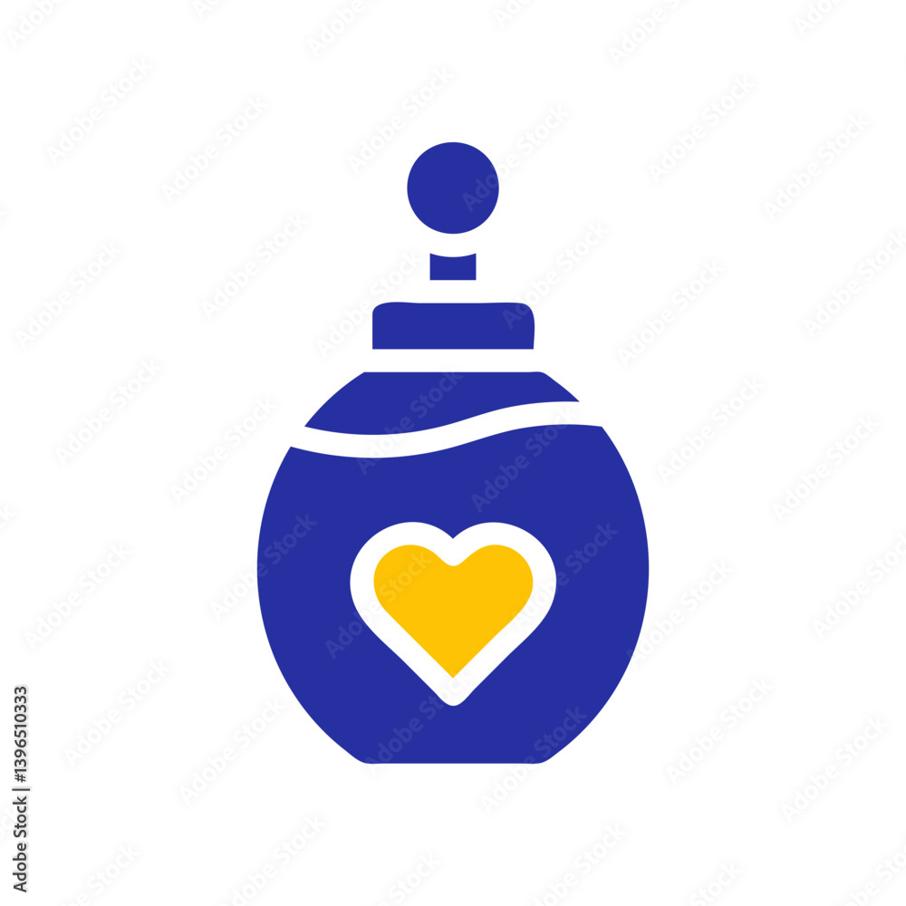 Aromatic Love: Heart Infused Perfume Bottle Icon Aromatic Love: Heart Infused Perfume Bottle Icon