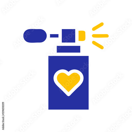 Spraying Love with Stylish Iconography Design