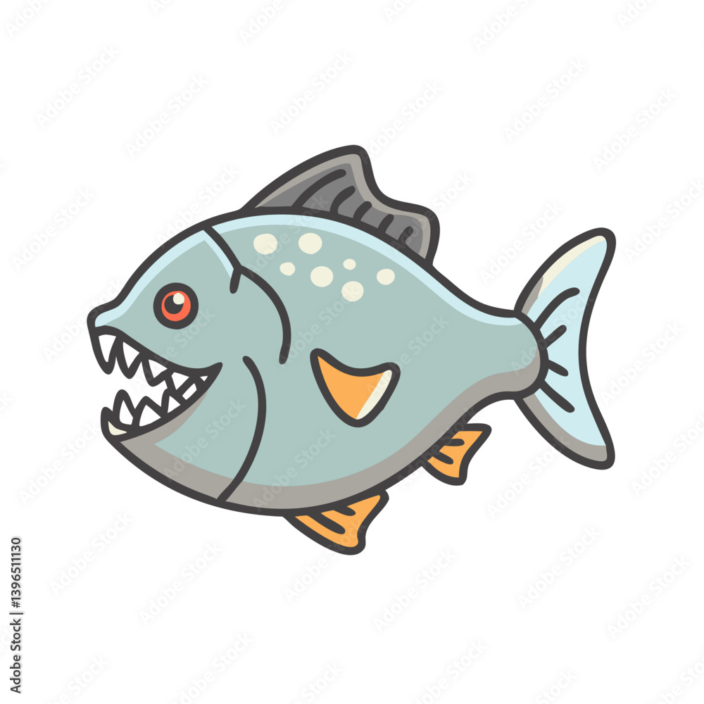 piranha icon, piranha vector illustration-simple illustration of piranha, perfect for piranha logos and icons piranha icon, piranha vector illustration-simple illustration of piranha, perfect for piranha logos and icons